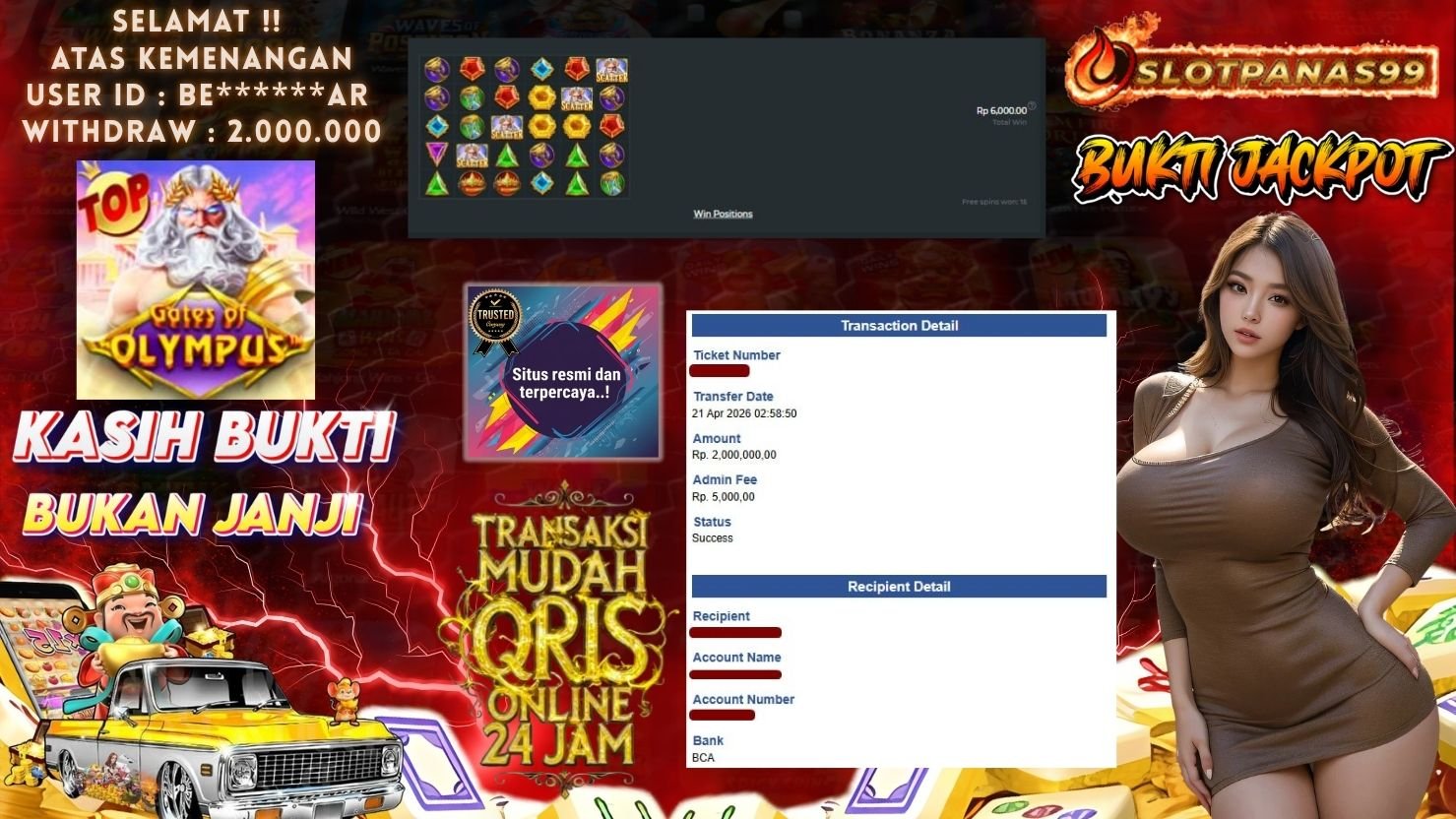 SLOTPANAS99 JACKPOT SLOT GATES OF OLYMPUS